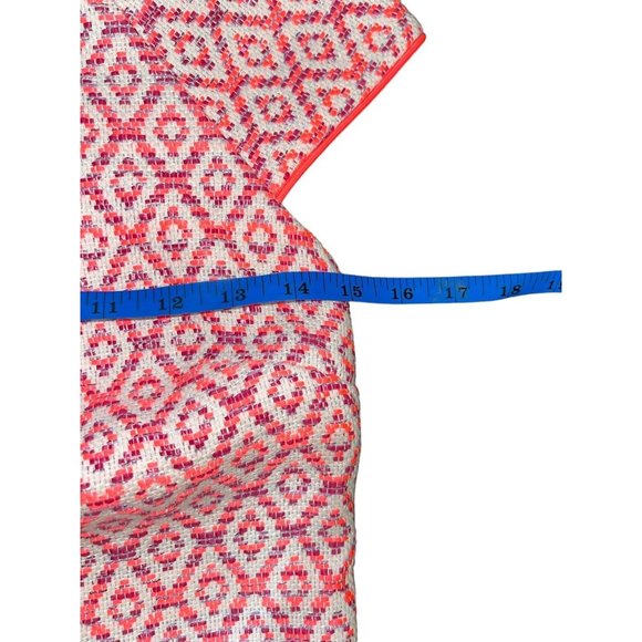 J CREW Women's Textured Printed Shift Dress Size XS? Cotton/Linen/Poly Blend - Picture 8 of 12